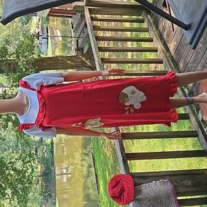 Vintage Hura Teatchers Pet Ruffle Dress